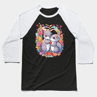 Best friends Forever Squirrel Baseball T-Shirt